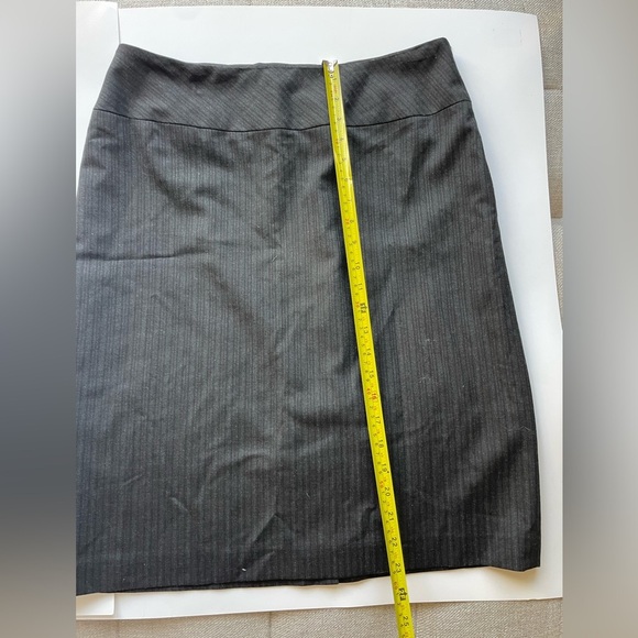 louben grey Black  pinstripes Women's Blazer skirt 2 pc suit grey - Picture 9 of 11